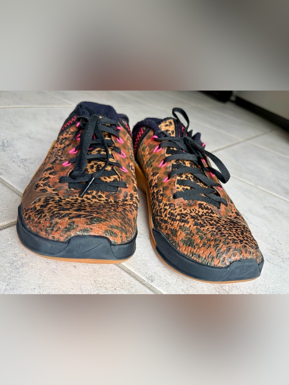 Nike Metcon 6 AMP Leopard Print Training Shoes Women’s 8 CrossFit AT3160-096